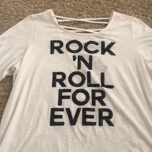 Torrid size 1 rock n roll forever 3/4 sleeves